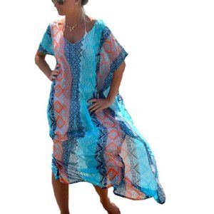 Women's Swimwear Turkish Kaftans Swimsuit Cover up